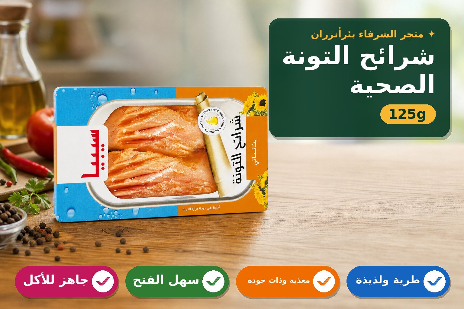 شرائح التونة بالزيت النباتي سيبا