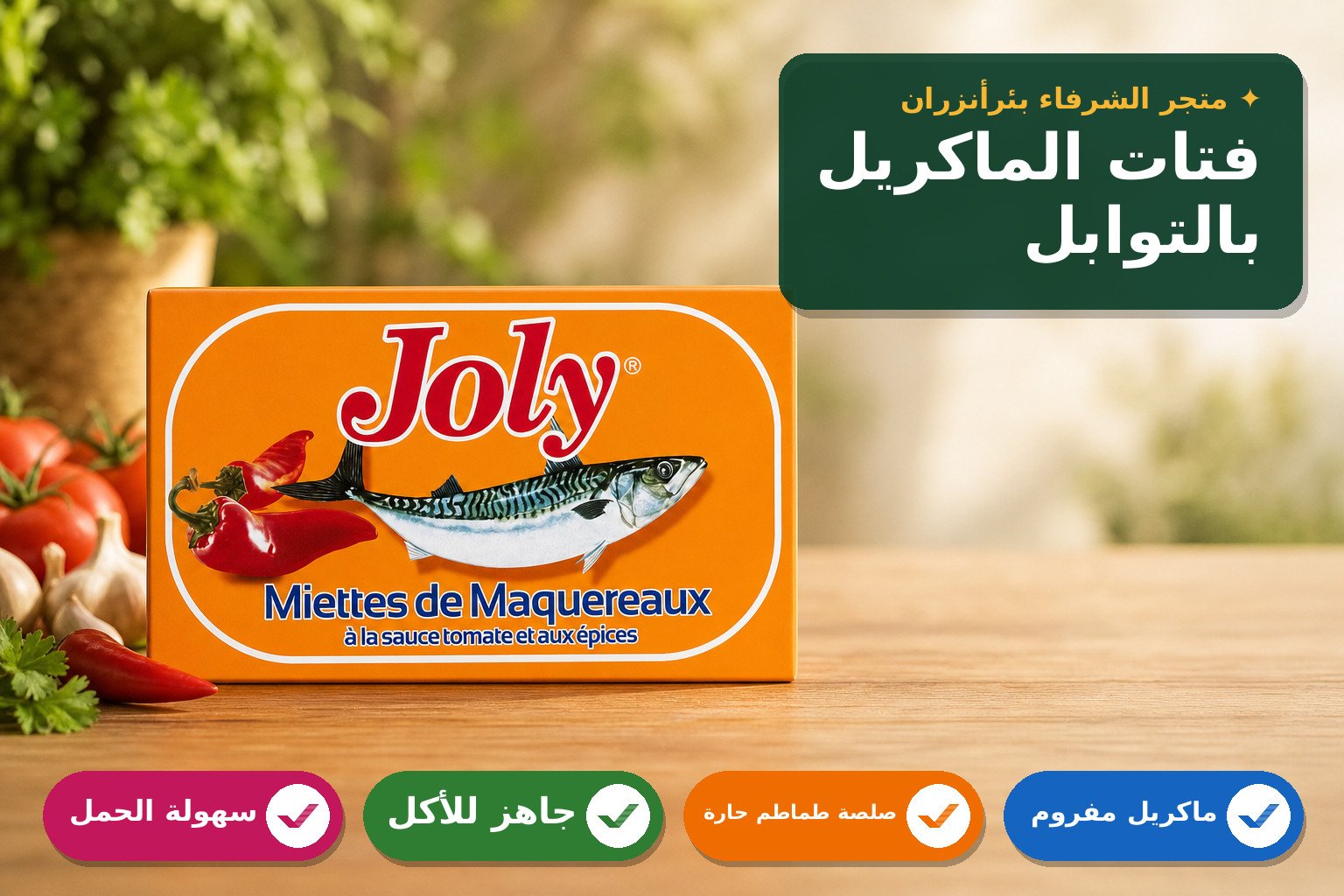 فتات الماكريل بصلصة الطماطم والتوابل