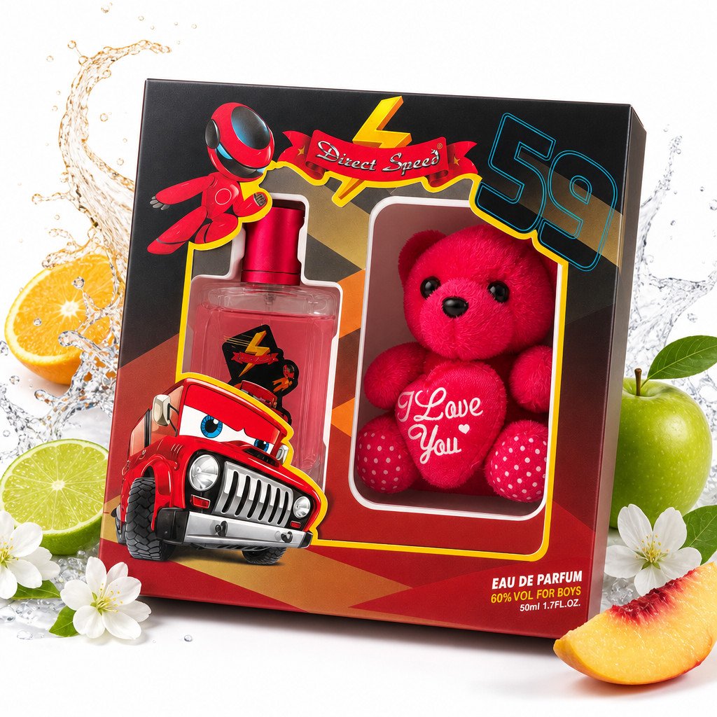 عطر ماء للمرتدي للأطفال مع دمية دب