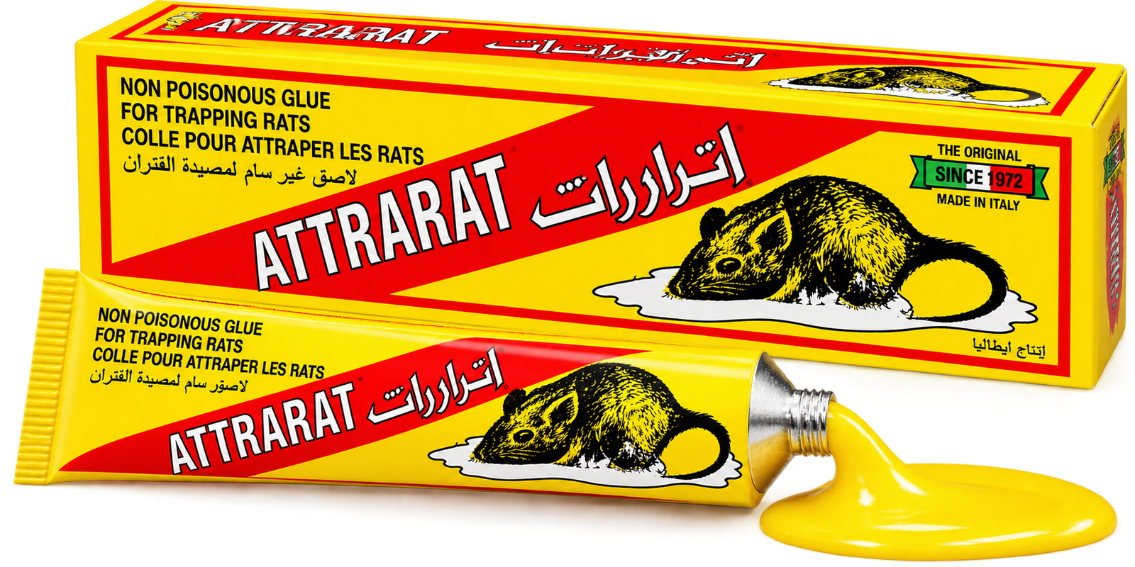 لاصق الفئران ATTRARAT – مصيدة قوية وفعالة لمكافحة القوارض