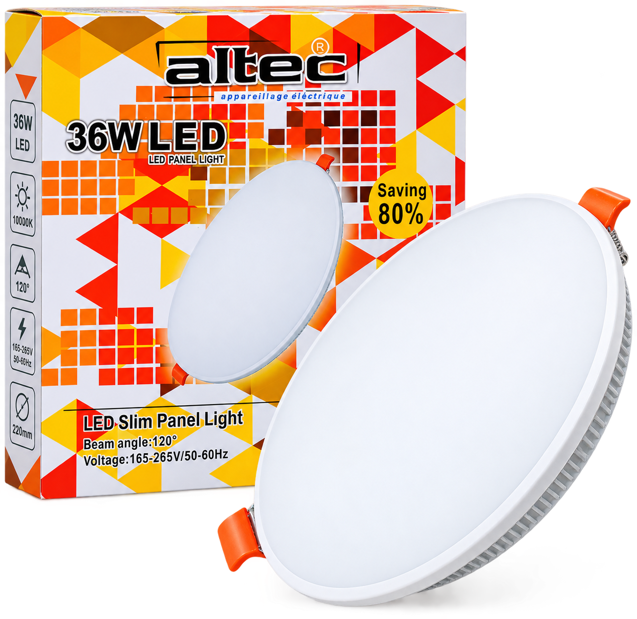مصباح LED بانل دائري Altec 36W – إضاءة قوية وعصري