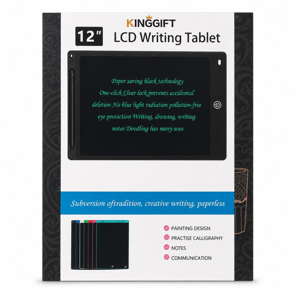 لوح كتابة LCD ذكي بحجم 12 بوصة