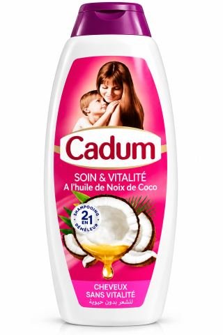 شامبو Cadum بزيت جوز الهند 2 في 1 – عناية وحيوية للشعر