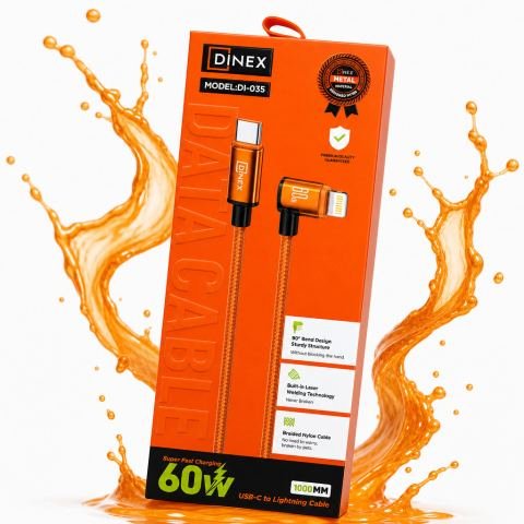 كابل شحن لايتنينغ بقوة 60 واط
