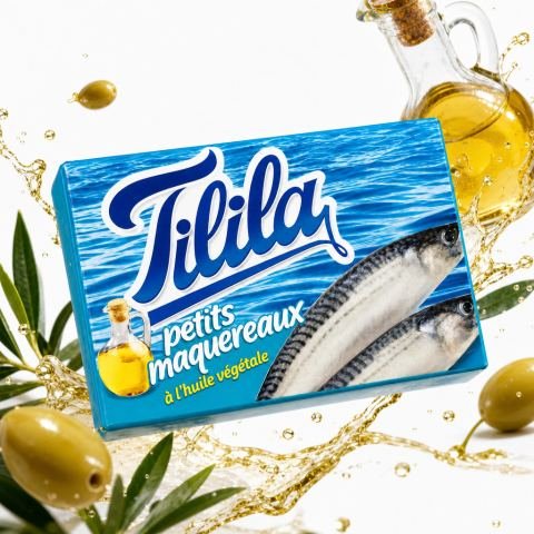 فيليه صغير الماكريل بالزيت النباتي