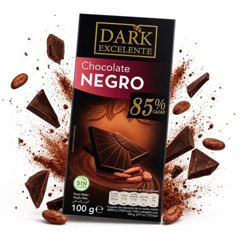 شوكولاتة داكنة 85% كاكاو ممتازة