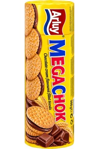 بسكويت Arluy Megachok بكريمة الشوكولاتة – 500غ