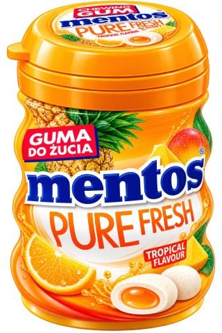 Mentos Pure Fresh Tropical Flavour – علكة بنكهة الفواكه الاستوائية