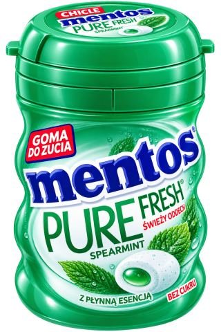 Mentos Pure Fresh Spearmint – علكة بالنعناع المنعش بدون سكر
