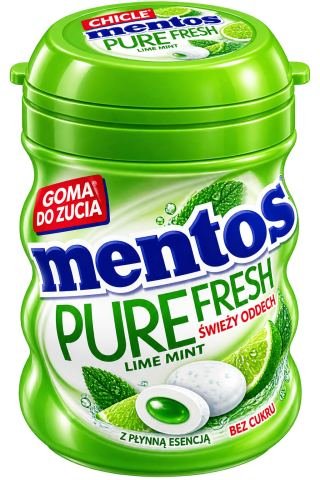 Mentos Pure Fresh Lime Mint – علكة بنكهة الليمون والنعناع